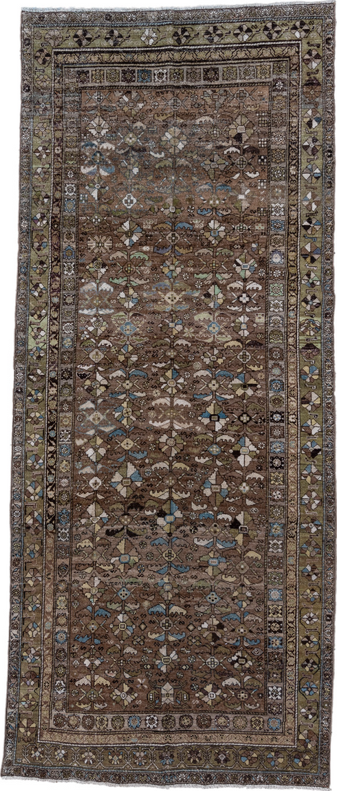 Antique Malayer Runner Rug (5' x 12')